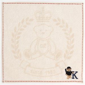 blooming グレート・ブリティッシュ・テディベア　イニシャル　タオルハンカチ　K