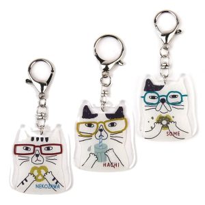 kusuguru キーホルダー おしゃれ レディース キーリング 25SS ネコザワ ハチ ソメ アクリルキーホルダー 25-8078〜8080 クスグルジャパン 2025年春夏新作