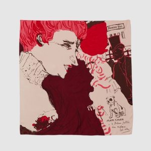 ROPE' スカーフ バンダナ ロートレックグラフィカルシルクスカーフ レディース