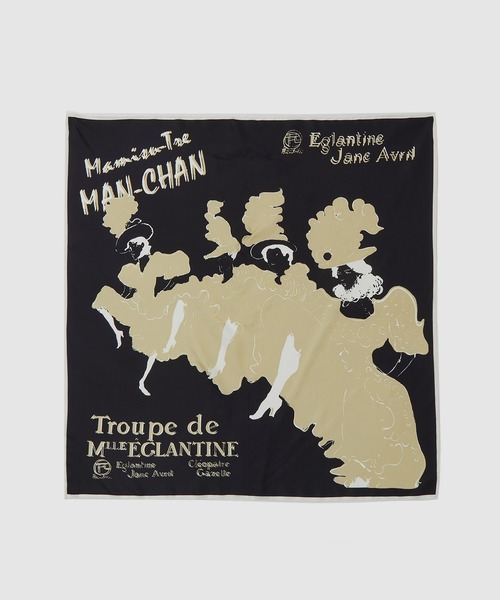 ROPE' スカーフ バンダナ ロートレックグラフィカルシルクスカーフ レディース - 画像 (2)