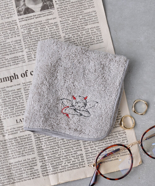 BIRTHDAY BAR ハンカチ 天使と悪魔 刺繍タオルハンカチ レディース メンズ - 画像 (3)