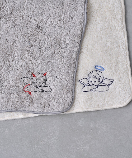 BIRTHDAY BAR ハンカチ 天使と悪魔 刺繍タオルハンカチ レディース メンズ - 画像 (6)
