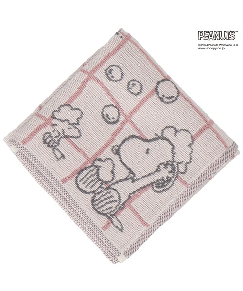 PEANUTS ハンカチ 三重ガーゼンハンカチ 「バスタイム」 レディース メンズ - 画像 (6)