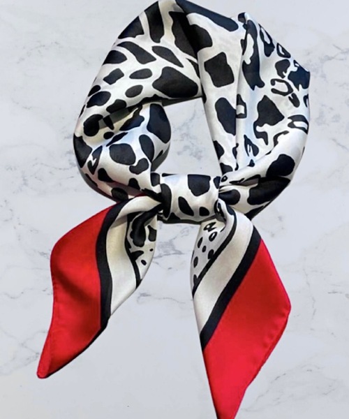 ARTIFICIAL SWEETENER スカーフ バンダナ 「 」シルクタッチレオパードスカーフ レディース メンズ - 画像 (6)
