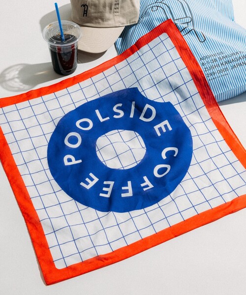 FREAK'S STORE スカーフ バンダナ 別注 POOLSIDE COFFEE BANDANA/プールサイドコーヒー レディース メンズ - 画像 (2)