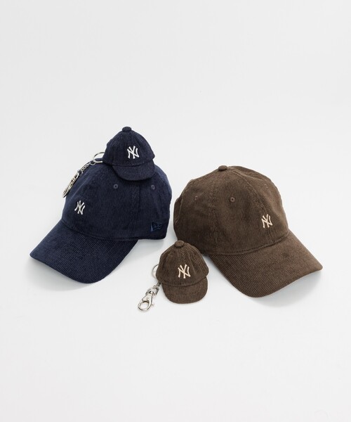 FREAK'S STORE キーホルダー New Era × STORE/ニューエラ 別注 コーデュロイ ロゴキャップ チャーム - 画像 (3)