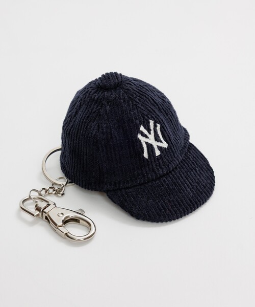 FREAK'S STORE キーホルダー New Era × STORE/ニューエラ 別注 コーデュロイ ロゴキャップ チャーム - 画像 (5)