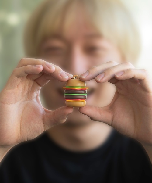 HIGHTIDE キーホルダー KIKKERLAND キッカーランド バーガーキーリング チャーム - 画像 (3)