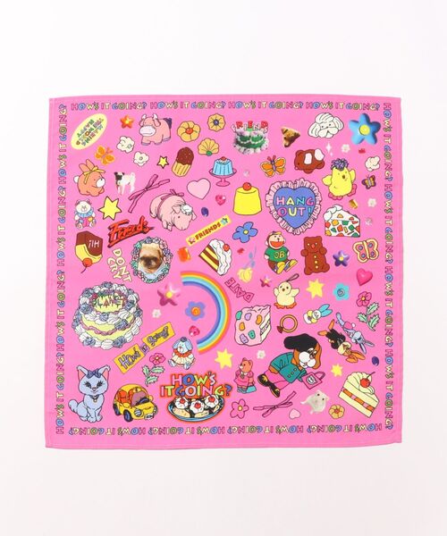 Rendez-Vous スカーフ バンダナ 「 LOVERY FRIENDS 」 ラブリーフレンズ バンダナ 25S8 レディース メンズ