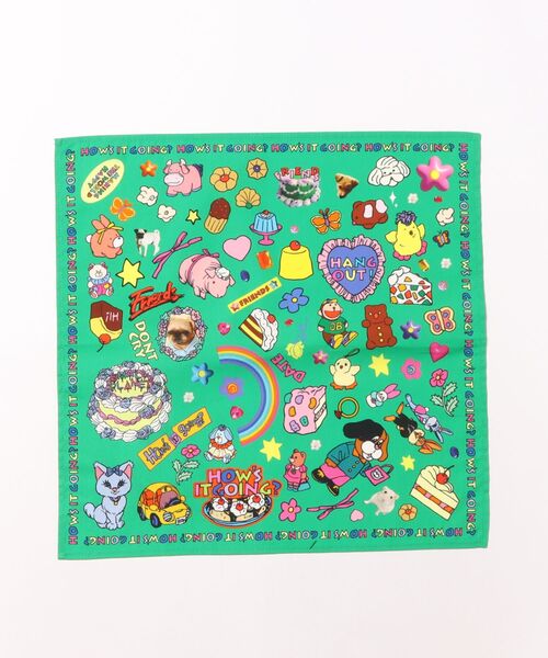 Rendez-Vous スカーフ バンダナ 「 LOVERY FRIENDS 」 ラブリーフレンズ バンダナ 25S8 レディース メンズ - 画像 (2)