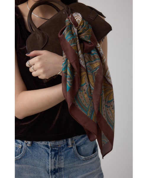 AZUL BY MOUSSY スカーフ バンダナ ペイズリー柄スカーフ レディース - 画像 (3)
