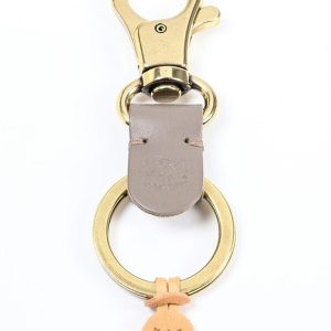 IL BISONTE イルビゾンテ キーリング キーホルダー メンズ レディース バケッタレザートールトラ C0551 P 618 名入れ可有料 SKH016PG0001GY103B