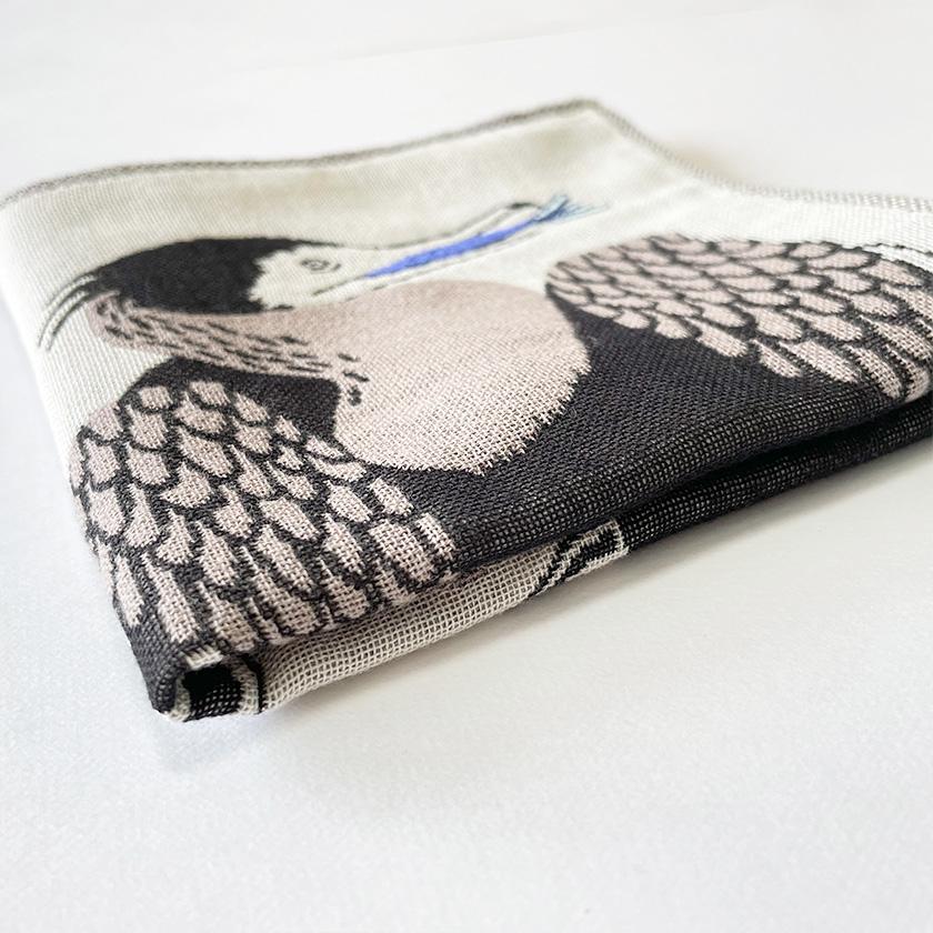 ガーゼハンカチ 川鵜 moritaMiW 3重ガーゼ dodo カワウ 送料200円 1万円以上送料無料 - 画像 (4)
