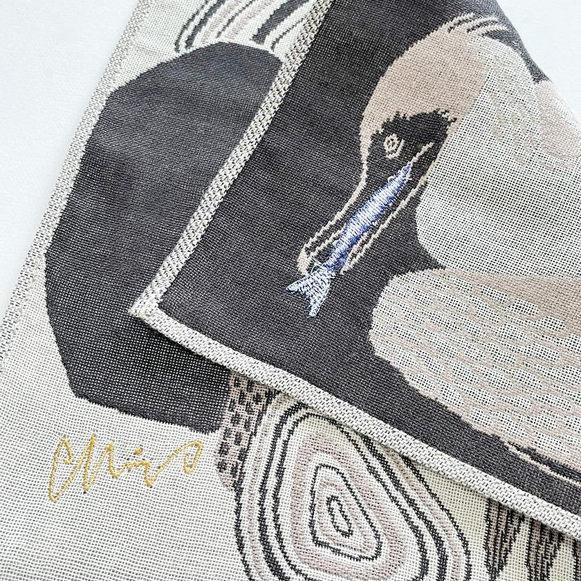 ガーゼハンカチ 川鵜 moritaMiW 3重ガーゼ dodo カワウ 送料200円 1万円以上送料無料 - 画像 (6)