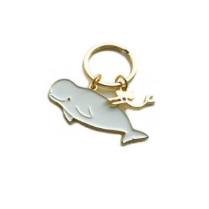 アクアチックキーリング ベルーガ / シロイルカ 海洋生物 キーホルダー ワールド商事