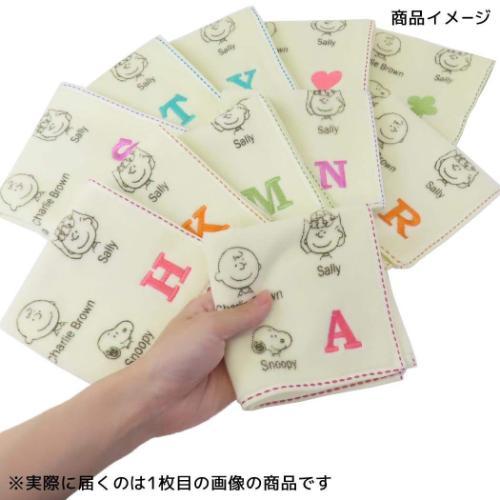 PEANUTS スヌーピー グッズ ミニタオル ピーナッツ キャラクター イニシャルミニタオル M - 画像 (2)