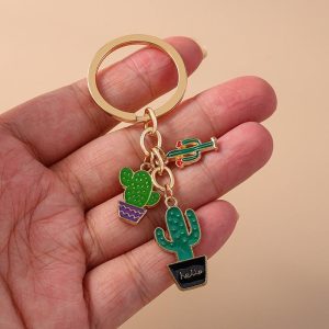 キーホルダー キーリング バッグチャーム サボテン さぼてん 植物 グリーン 鉢植え おしゃれ かわいい キーチャーム ギフト プレゼント 贈り物 キ