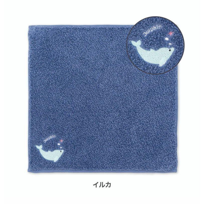タオルハンカチ 国産 今治 水族館 海 オーガニックコットン 刺繍 グッズ 動物 雑貨 かわいい おしゃれ 個包装 プチギフト 500円 1000円 以下 レディース ギフト - 画像 (5)