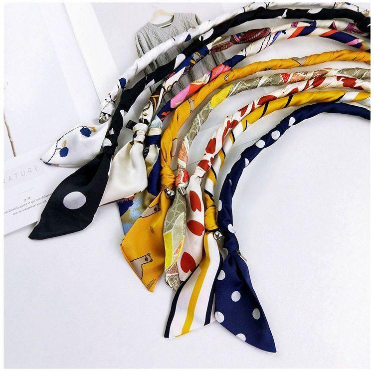 【大特価】スカーフ マグネット式 ワンタッチ シルクタッチ 簡単 ネックレス風 チョーカー風 レディース アクセサリー おしゃれ きれいめ エレガント か - 画像 (6)