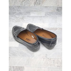 ◇ HARUTA × Casselini キャセリーニ ローファー シューズ サイズ22 1/2 EE ブラック レディース P