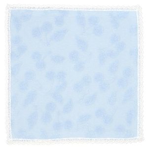 JUNKO SHIMADA ジュンコシマダ ニットレースハンカチ さくらんぼ ブルー