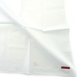 【SALE ￥1320→￥550】58％OFF！ シンプル刺繍ハンカチ　8002　ブルー