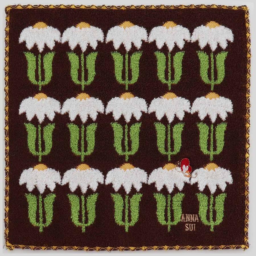 ANNA SUI アナ スイ タオルハンカチ デイジー ブラウン