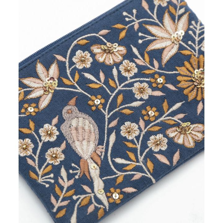 花鳥ビーズ刺繍 ティッシュケース ポーチ - 画像 (8)