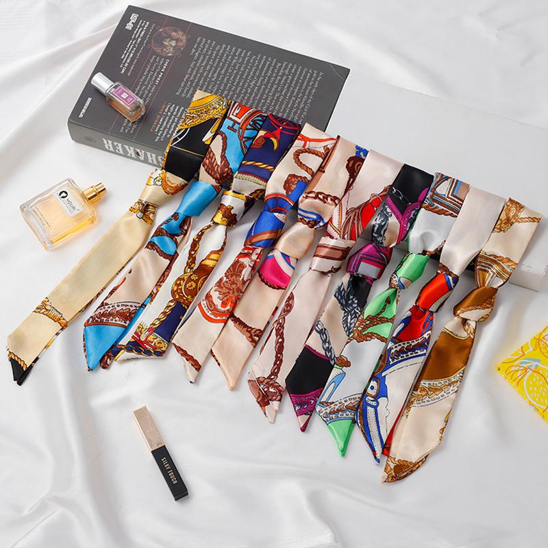 リボンスカーフ レディース スカーフ 棒タイスカーフ 高級感 上品 おしゃれ かわいい きれいめ デザイン豊富 女性 婦人 大人女子 派手 個性的 総