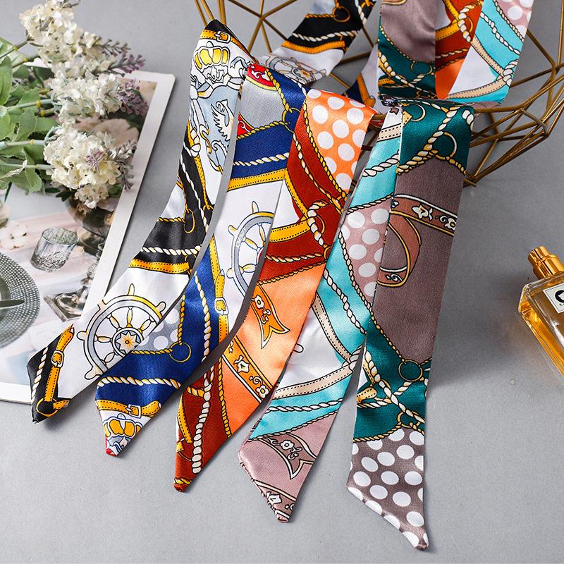 リボンスカーフ レディース スカーフ 棒タイスカーフ 高級感 上品 おしゃれ かわいい きれいめ デザイン豊富 女性 婦人 大人女子 派手 個性的 総 - 画像 (2)