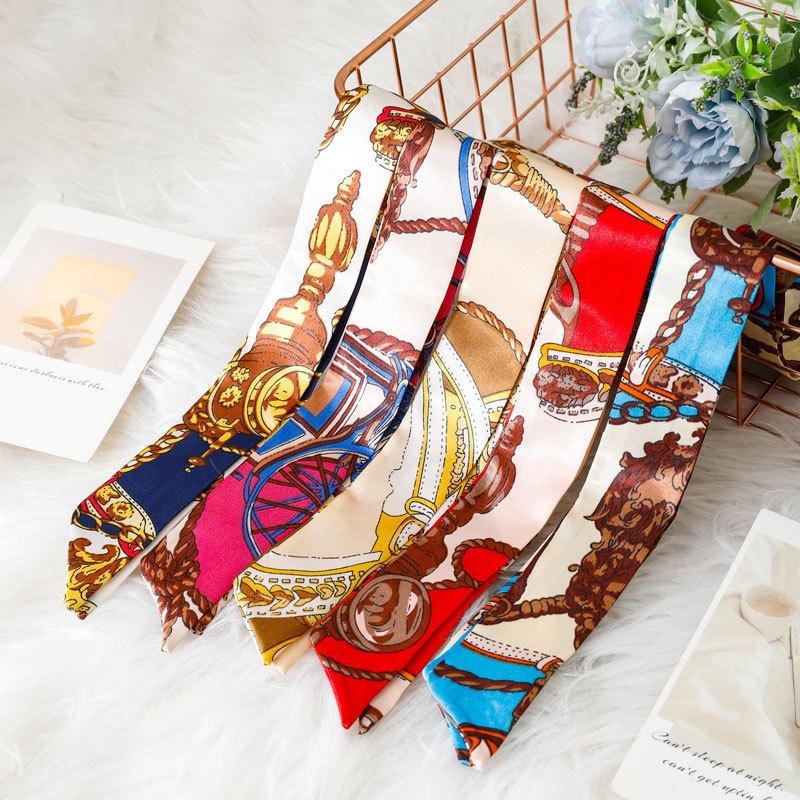 リボンスカーフ レディース スカーフ 棒タイスカーフ 高級感 上品 おしゃれ かわいい きれいめ デザイン豊富 女性 婦人 大人女子 派手 個性的 総 - 画像 (3)