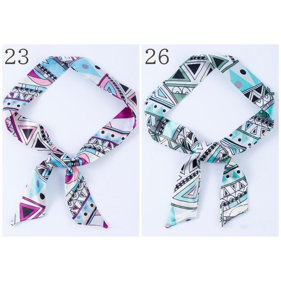 リボンスカーフ レディース スカーフ 棒タイスカーフ 高級感 上品 おしゃれ かわいい きれいめ デザイン豊富 女性 婦人 大人女子 派手 個性的 総 - 画像 (6)