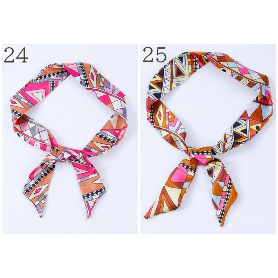 リボンスカーフ レディース スカーフ 棒タイスカーフ 高級感 上品 おしゃれ かわいい きれいめ デザイン豊富 女性 婦人 大人女子 派手 個性的 総 - 画像 (7)