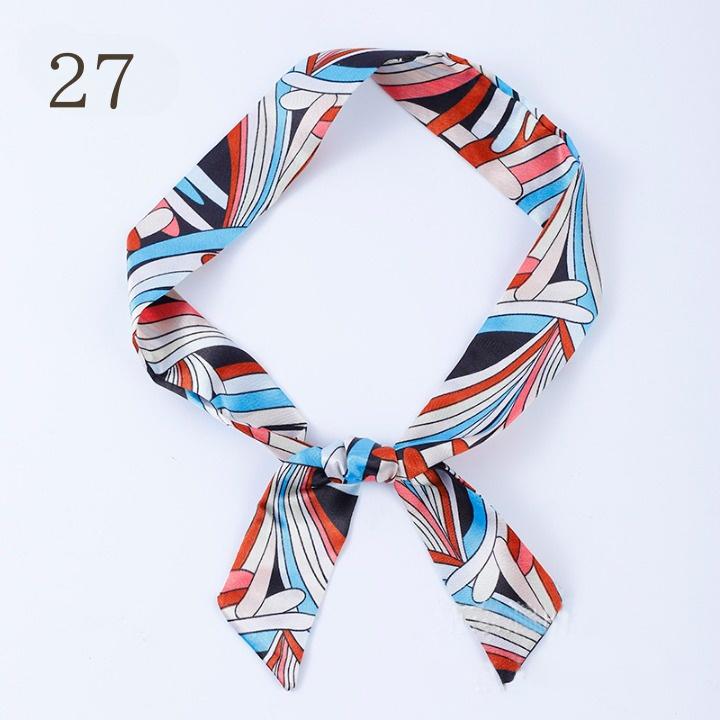 リボンスカーフ レディース スカーフ 棒タイスカーフ 高級感 上品 おしゃれ かわいい きれいめ デザイン豊富 女性 婦人 大人女子 派手 個性的 総 - 画像 (8)