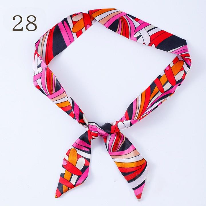 リボンスカーフ レディース スカーフ 棒タイスカーフ 高級感 上品 おしゃれ かわいい きれいめ デザイン豊富 女性 婦人 大人女子 派手 個性的 総 - 画像 (9)