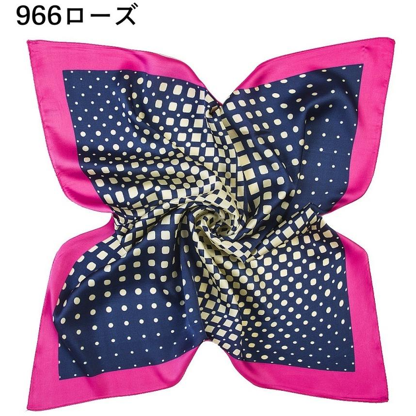 スカーフ 正方形 レディース バンダナ バッグスカーフ アレンジ多数 カラフル 鮮やか ストライプ ドット ハート リボン おしゃれ かわいい きれい - 画像 (9)