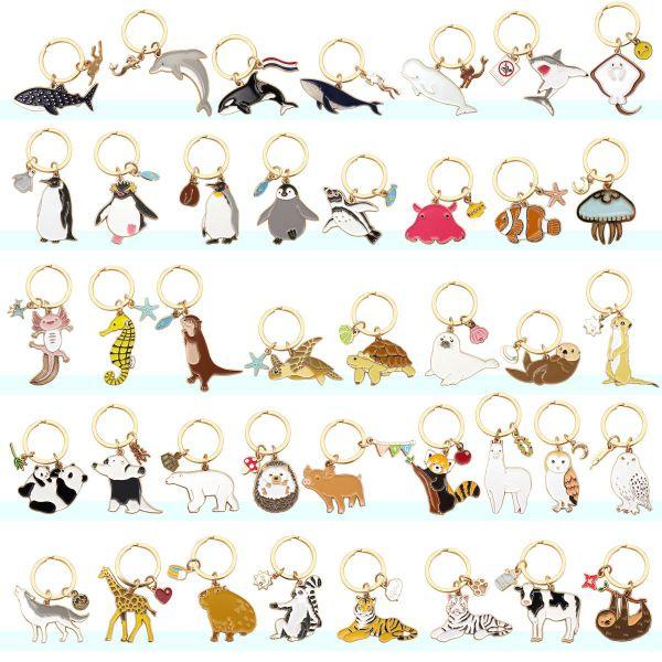 アクアチック キーリング イルカ 海洋動物 かわいい キーホルダー Z0205/KH - 画像 (3)