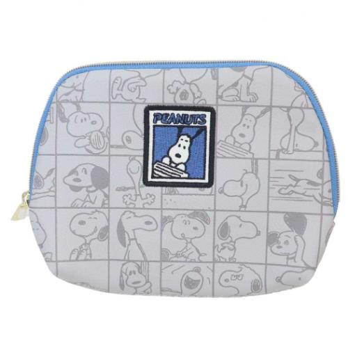 PEANUTS スヌーピー ミニポーチ ティッシュポーチ ブロックパターン ピーナッツ カミオジャパン