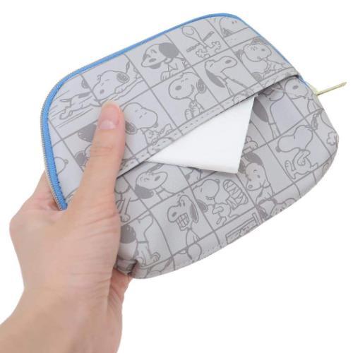 PEANUTS スヌーピー ミニポーチ ティッシュポーチ ブロックパターン ピーナッツ カミオジャパン - 画像 (2)