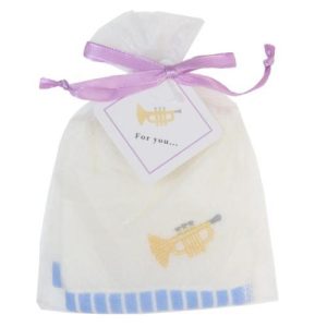 ハンドタオル 部活シリーズ プチタオル IN 巾着 吹奏楽 トランペット ギフト プレゼント