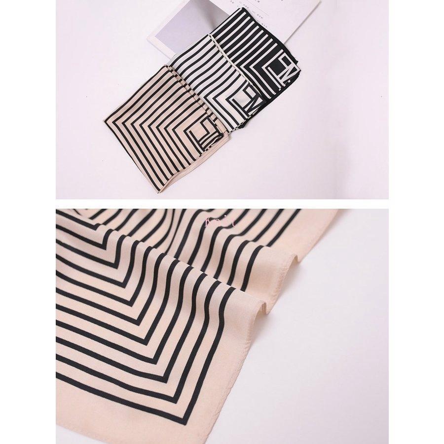 スカーフ シルク調 レディース 大判 シルク シフォン 巻き方 コーデ スカーフベルト 正方形 韓国