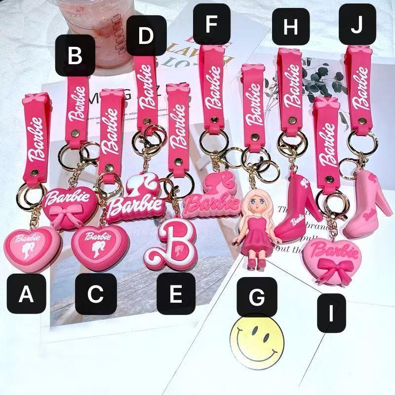 2点セット キーホルダー ストラップ ぬいぐるみ バービー風 barbie グッズ ピンク ローズピンク Y2K - 画像 (9)