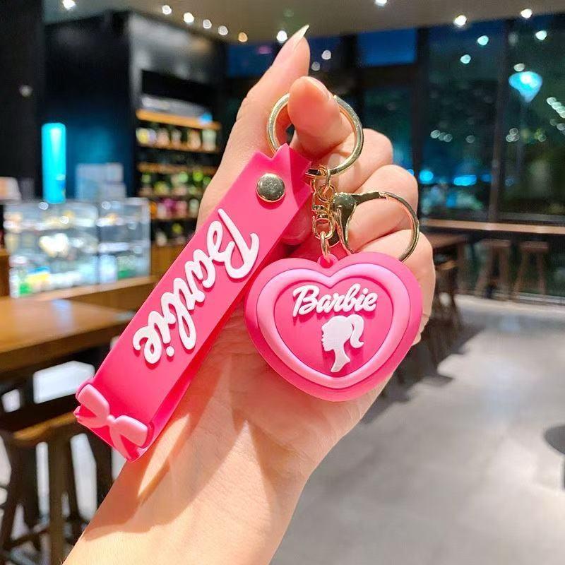 2点セット キーホルダー ストラップ ぬいぐるみ バービー風 barbie グッズ ピンク ローズピンク Y2K - 画像 (6)