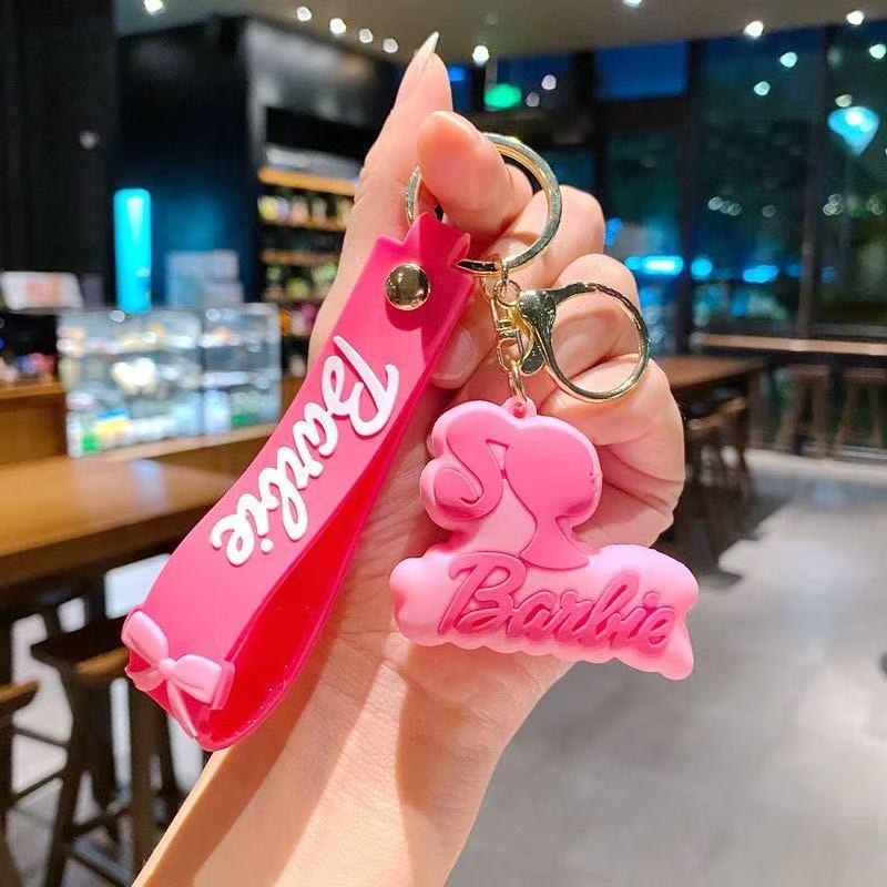 2点セット キーホルダー ストラップ ぬいぐるみ バービー風 barbie グッズ ピンク ローズピンク Y2K - 画像 (7)