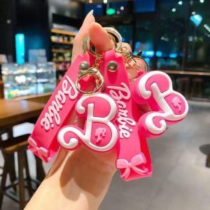 2点セット キーホルダー ストラップ ぬいぐるみ バービー風 barbie グッズ ピンク ローズピンク Y2K