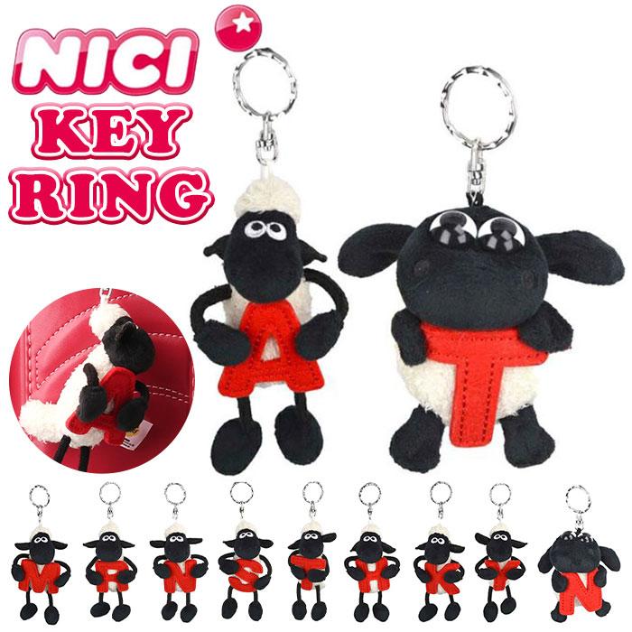 ☆ ショーンT NICI ニキ アルファベットキーリング キーリング キーホルダー バッグアクセサリー バッグチャーム イニシャル - 画像 (2)