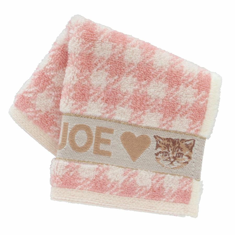 PAUL&JOE ポール & ジョー アクセソワ ハンカチ・S <チェック・ヌネット / ピンク>ハンドタオル ネコ ねこ 猫 キュート デザイン 可愛い 小さめ ギフト