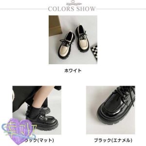 ローファー パンプス レディース レースアップ レースアップシューズ 厚底 厚底スニーカー シューズ きれいめ おしゃれ エナメル 厚底ロー