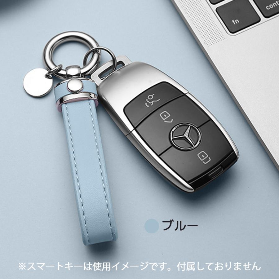 キーホルダー 革 レディース レザー キーリング おしゃれ かわいい 車 スマートキー 家 自転車 鍵 お洒落 可愛い - 画像 (7)