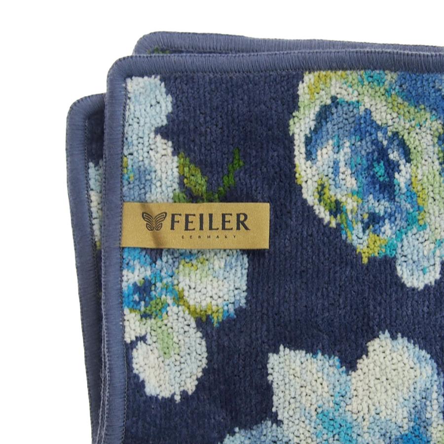 feiler 並行輸入品 フェイラー ダイアナブルー タオルハンカチ シャドーブルー 30×30 - 画像 (2)